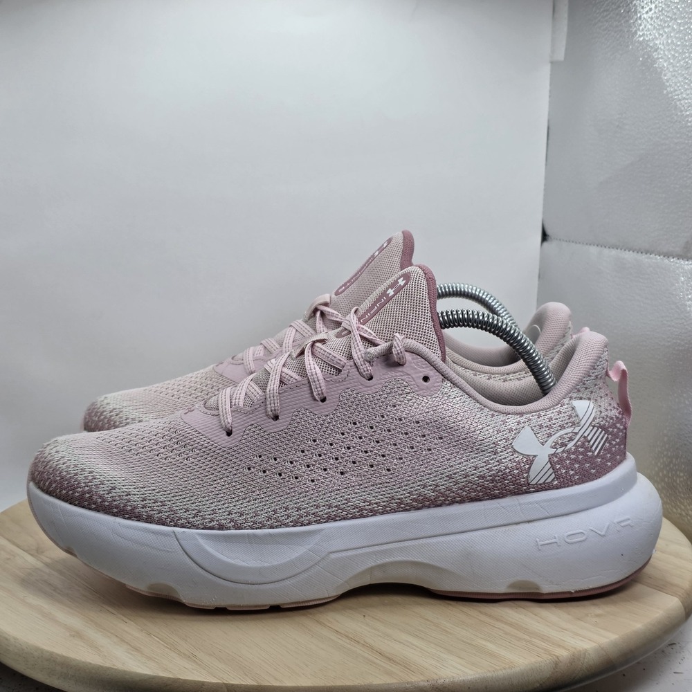 Women Size 11 - Under Armour HOVR Infinite Pro 3027523-103 Pink Running Shoe